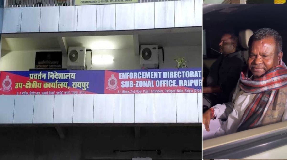 8 घंटे की पूछताछ के बाद ED ऑफिस से बाहर निकले पूर्व मंत्री लखमा