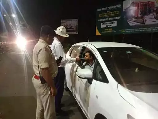 दारू पीकर वाहन दौड़ाने वालों का 10 लाख रुपए कटा चालान, भिलाई में कार्रवाई तेज