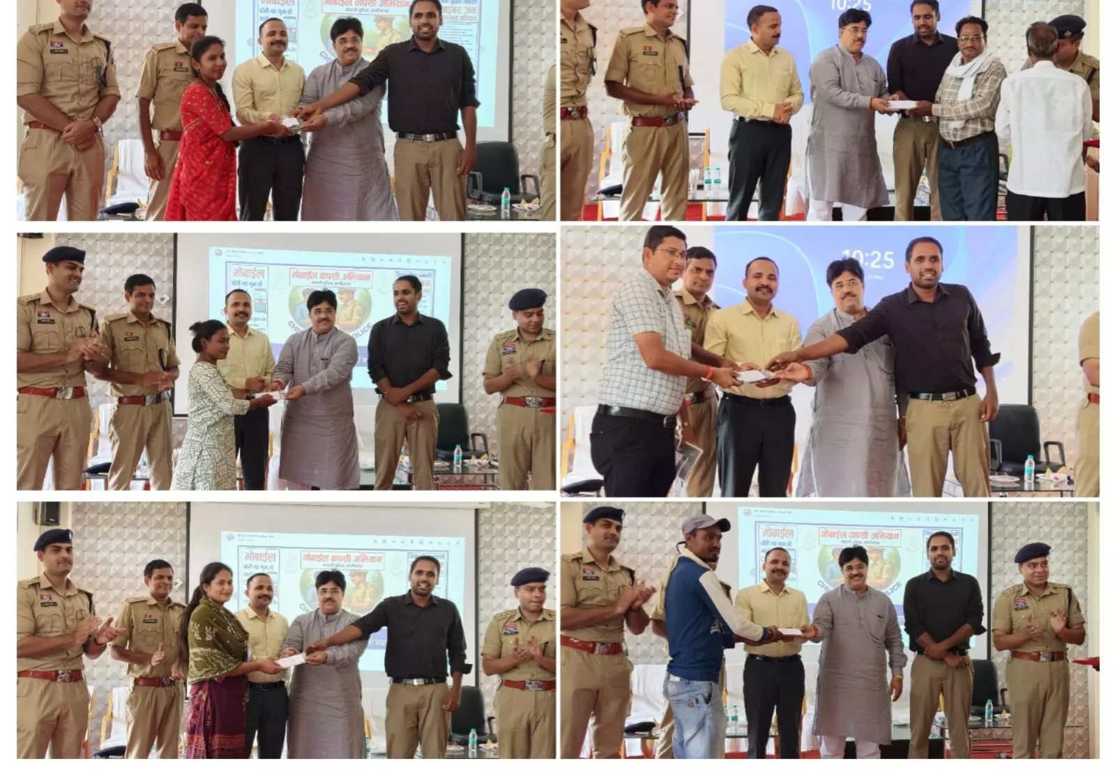धमतरी पुलिस ने फिर किया कमाल, ओड़िशा-मध्यप्रदेश तक ट्रेस कर 151 गुम मोबाइल लौटाए