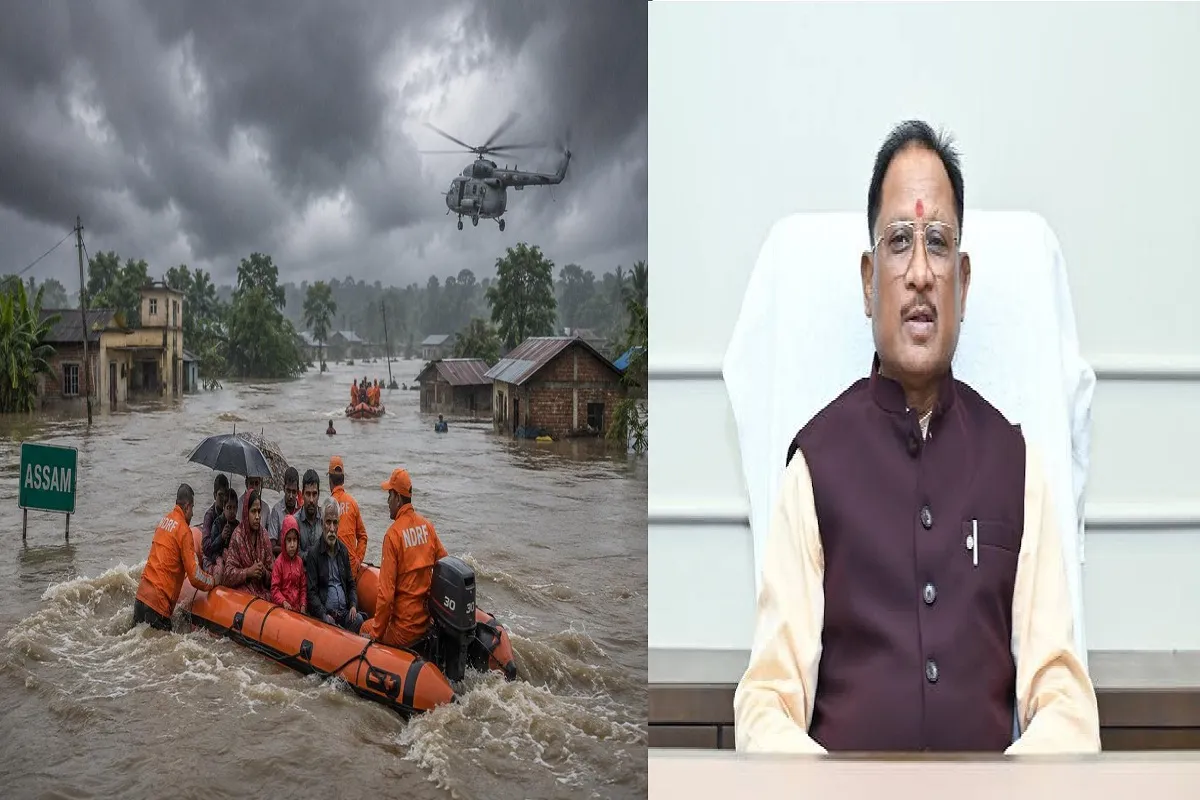 मुसीबत में असम के साथ छत्तीसगढ़ सरकार , बाढ़ पीड़ितों के लिए 5 करोड़ की मदद…