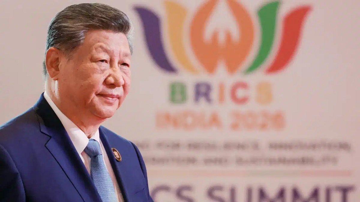 Representative image of an international diplomatic conference and press conference.