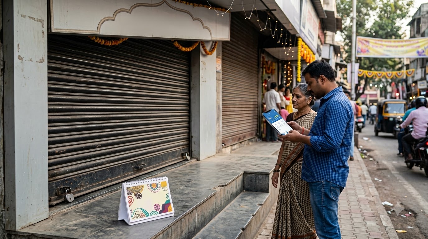 Customers outside closed bank br…