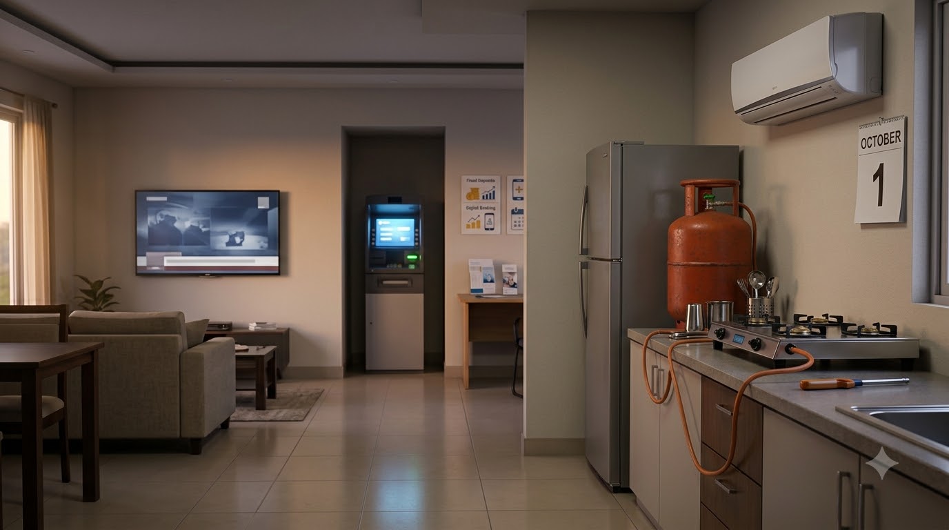 Kitchen appliances and banking v…