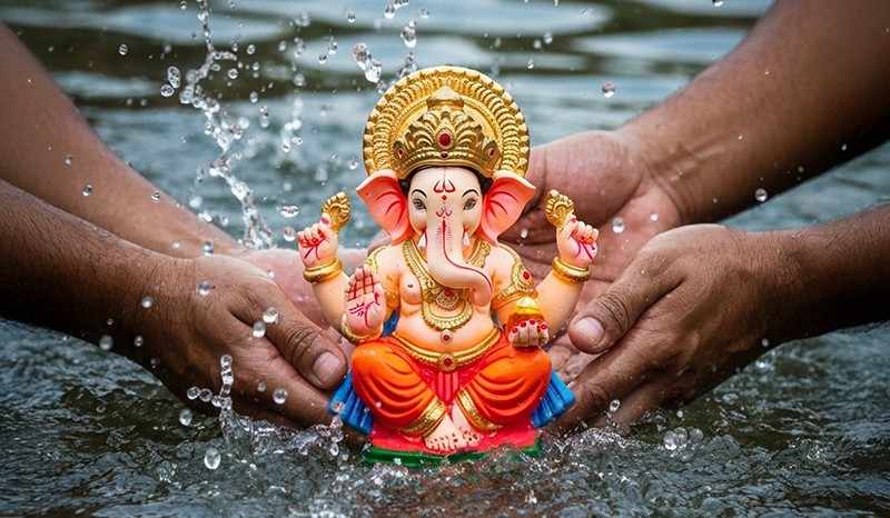 Ganesh visarjan in goa
