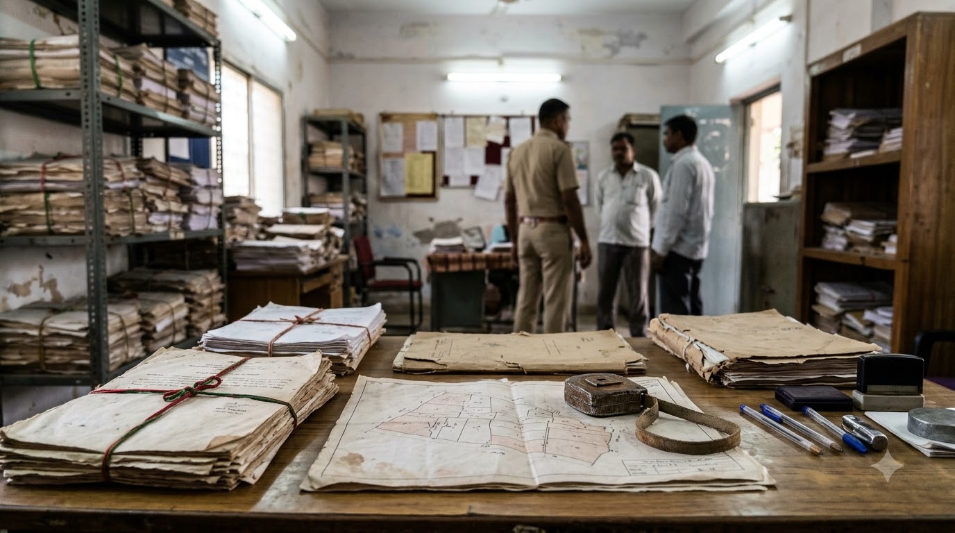 Land fraud investigation in office