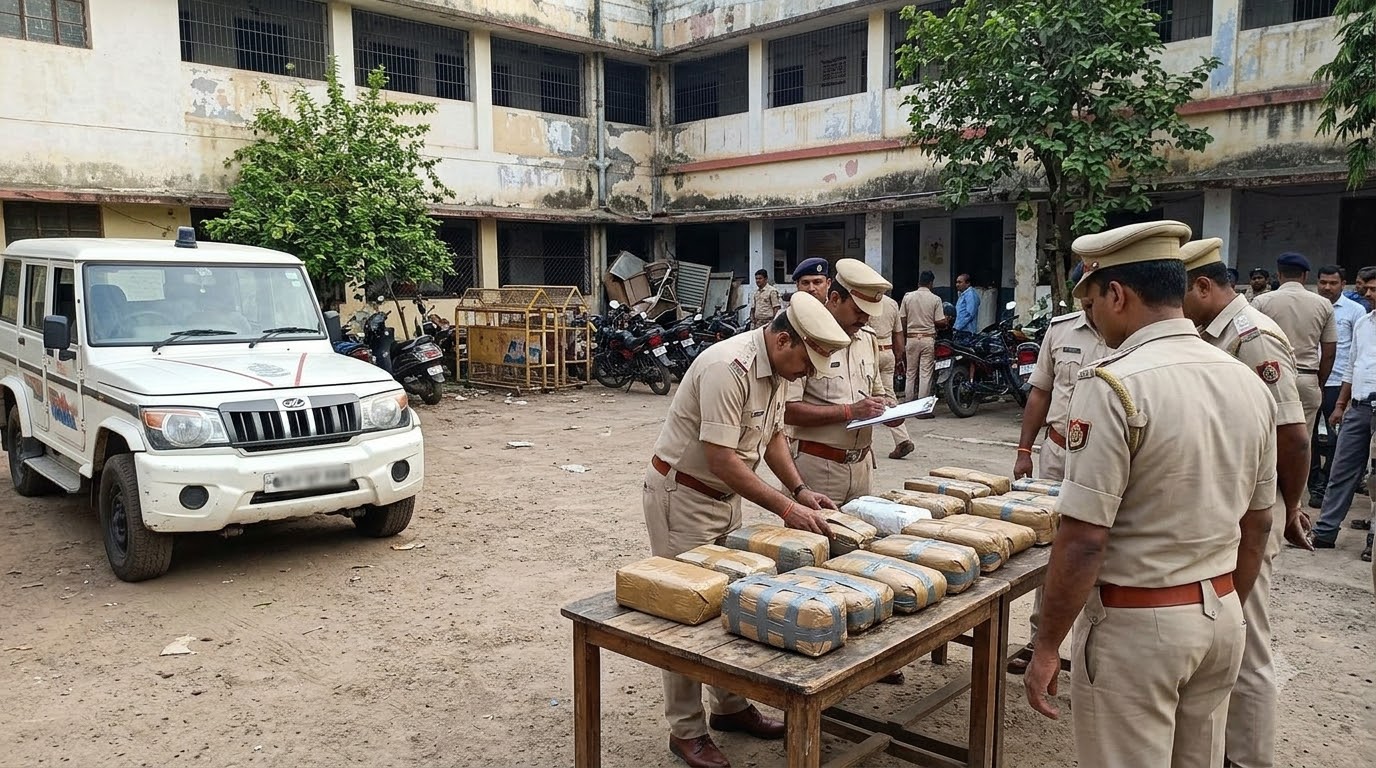 Police examining seized packages