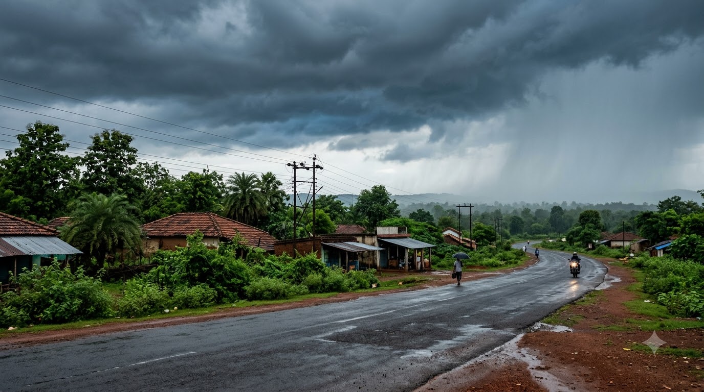 Rainstorm approaching rural land… 300fefc0