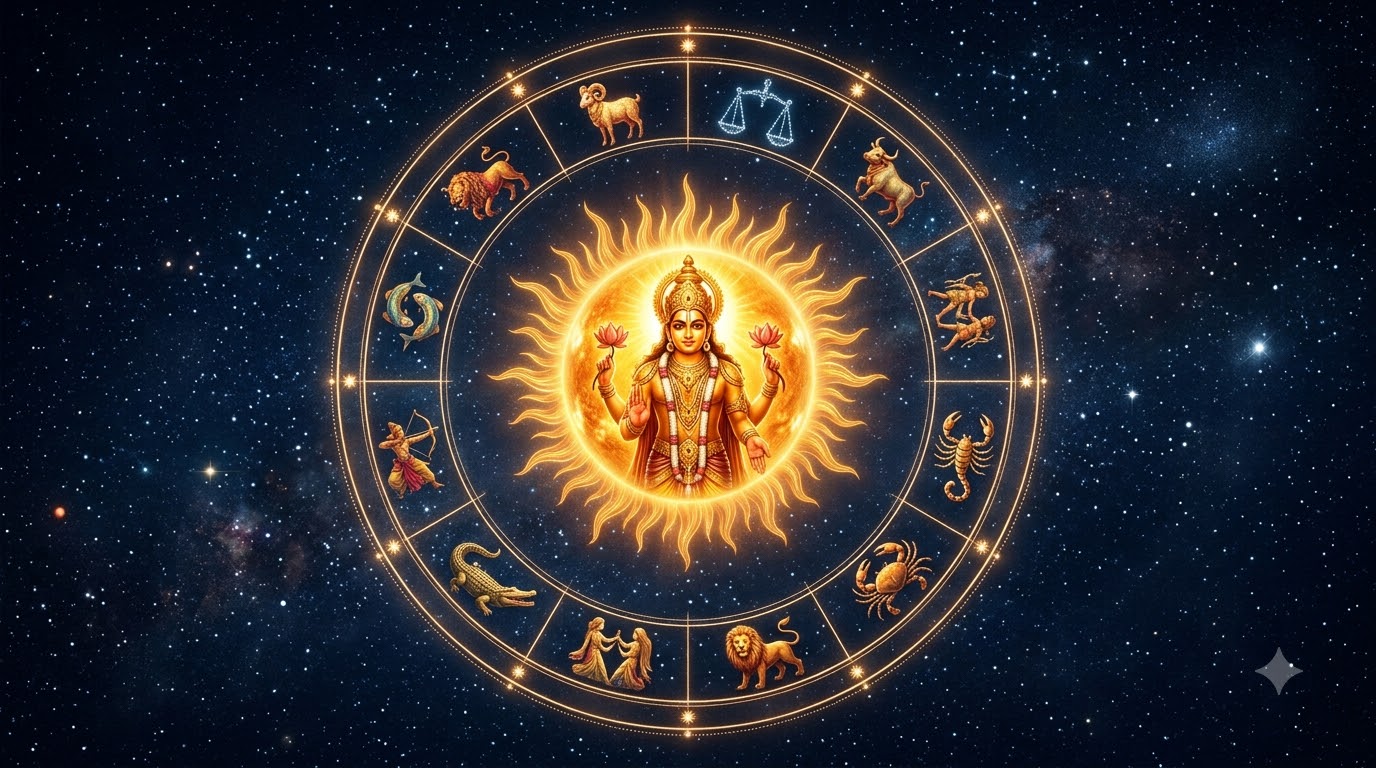 Surya and zodiac signs astrology